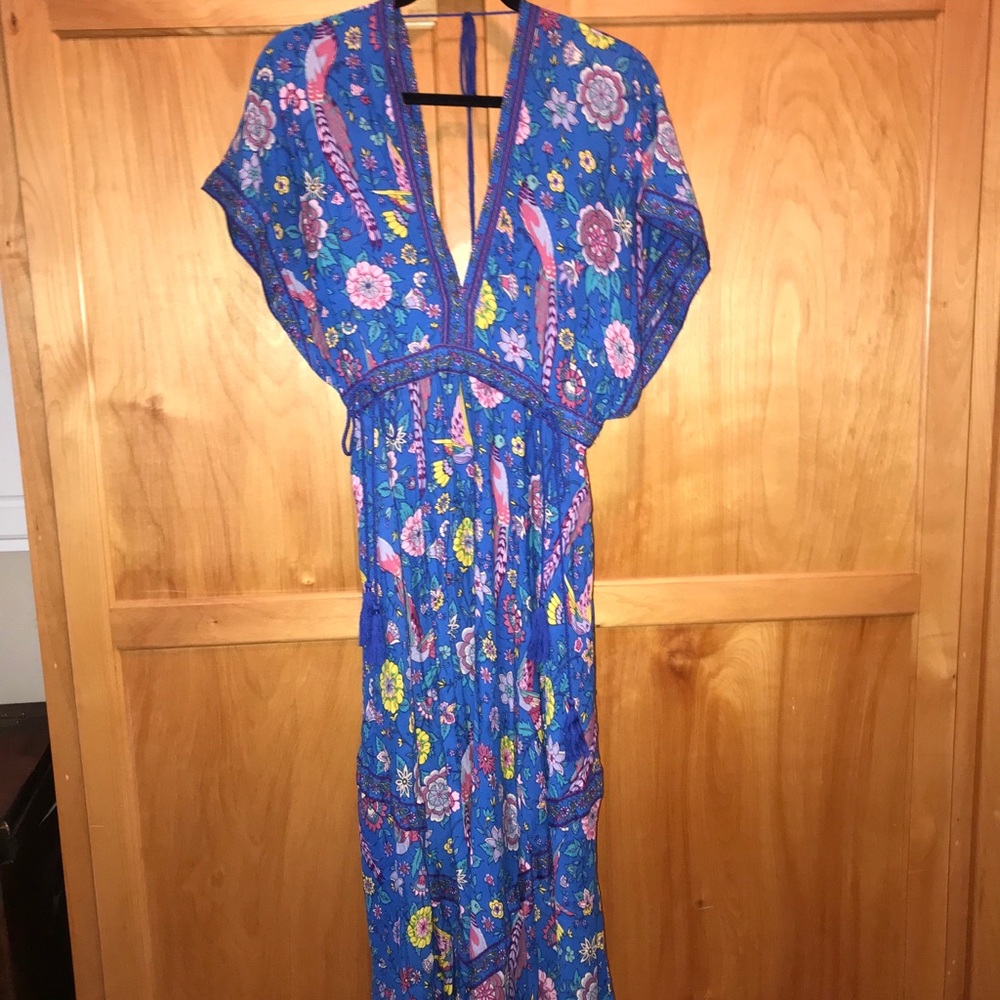 Boutique brand maxi bird dress